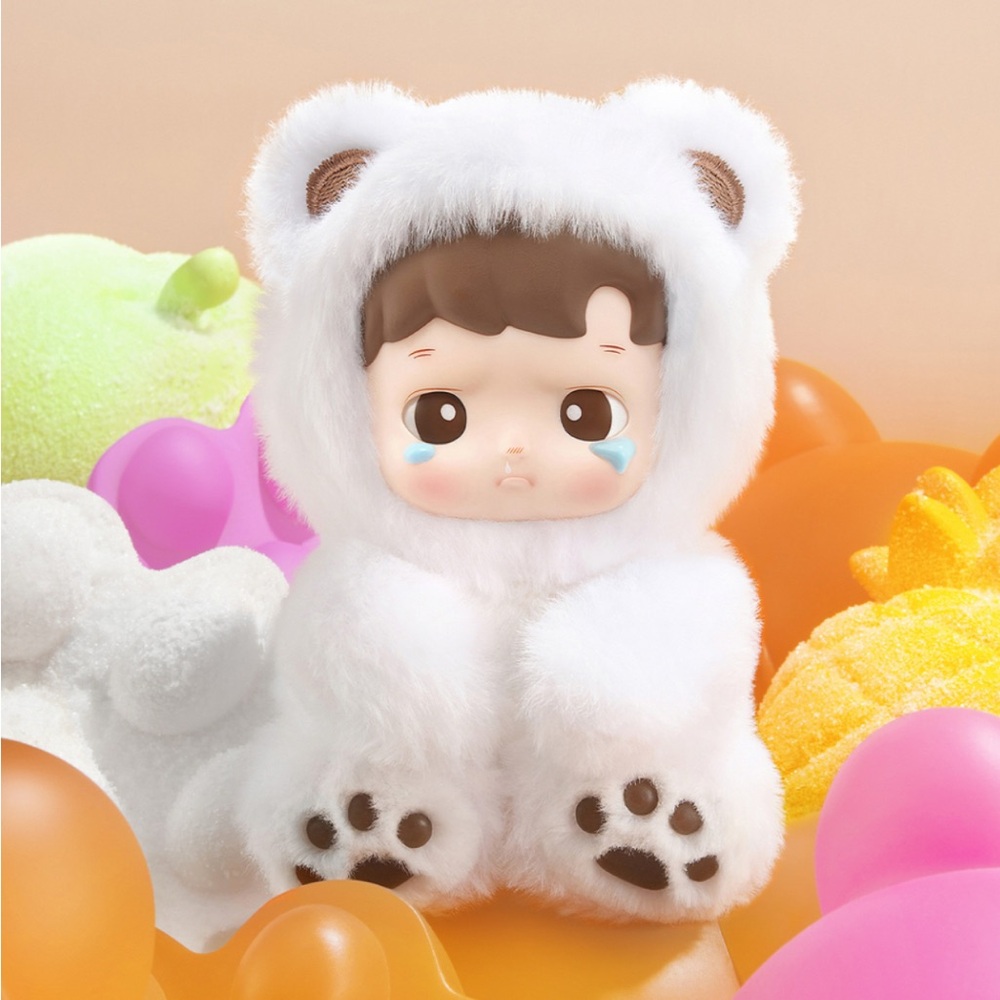 Adorable White Bear Plush Doll